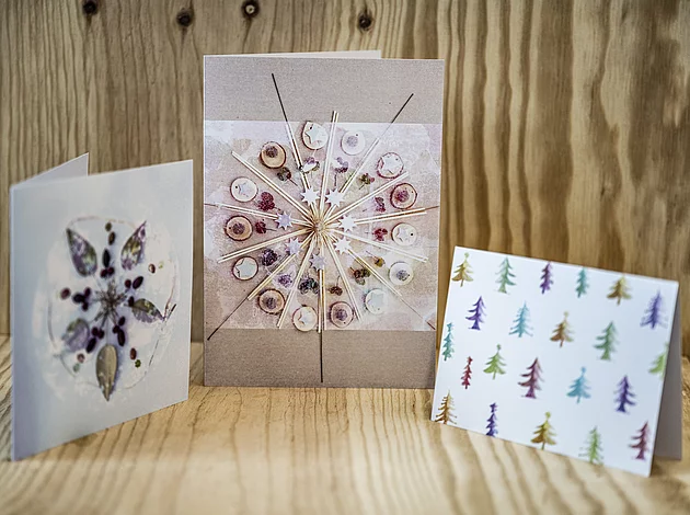 Sunne Lade ohne Menschen Weihnachtskarten