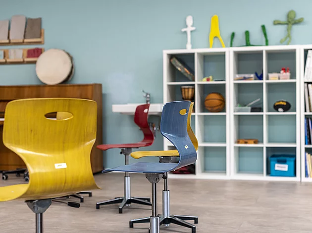 Berufsvorbereitung ohne Menschen Klassenraum