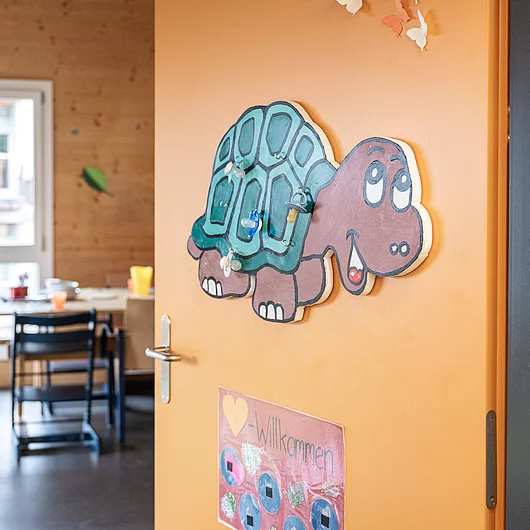 Integrative Kita ohne Mensch Gruppenraum Schildkröten Details
