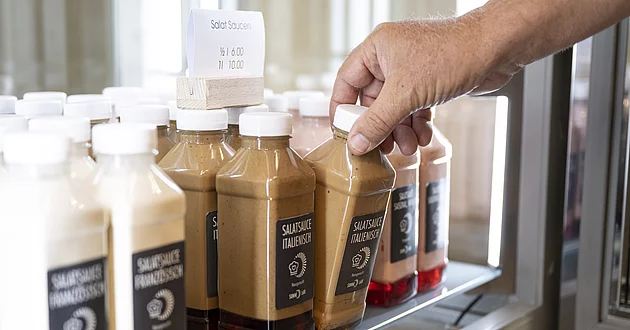 Hausgemachte Food Produkte Salatsauce