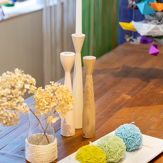 Handgemachte Nonfood Produkte- Kerzen Kerzenständer