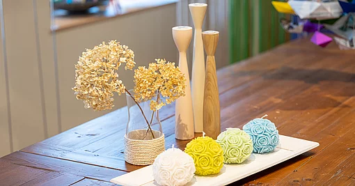 Handgemachte Nonfood Produkte- Kerzen Kerzenständer