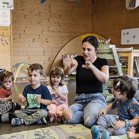 Integrative Kita mit Menschen Singkreis