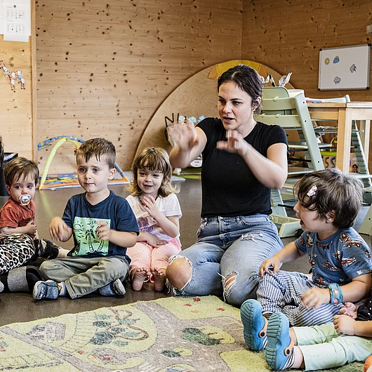 Integrative Kita mit Menschen Singkreis